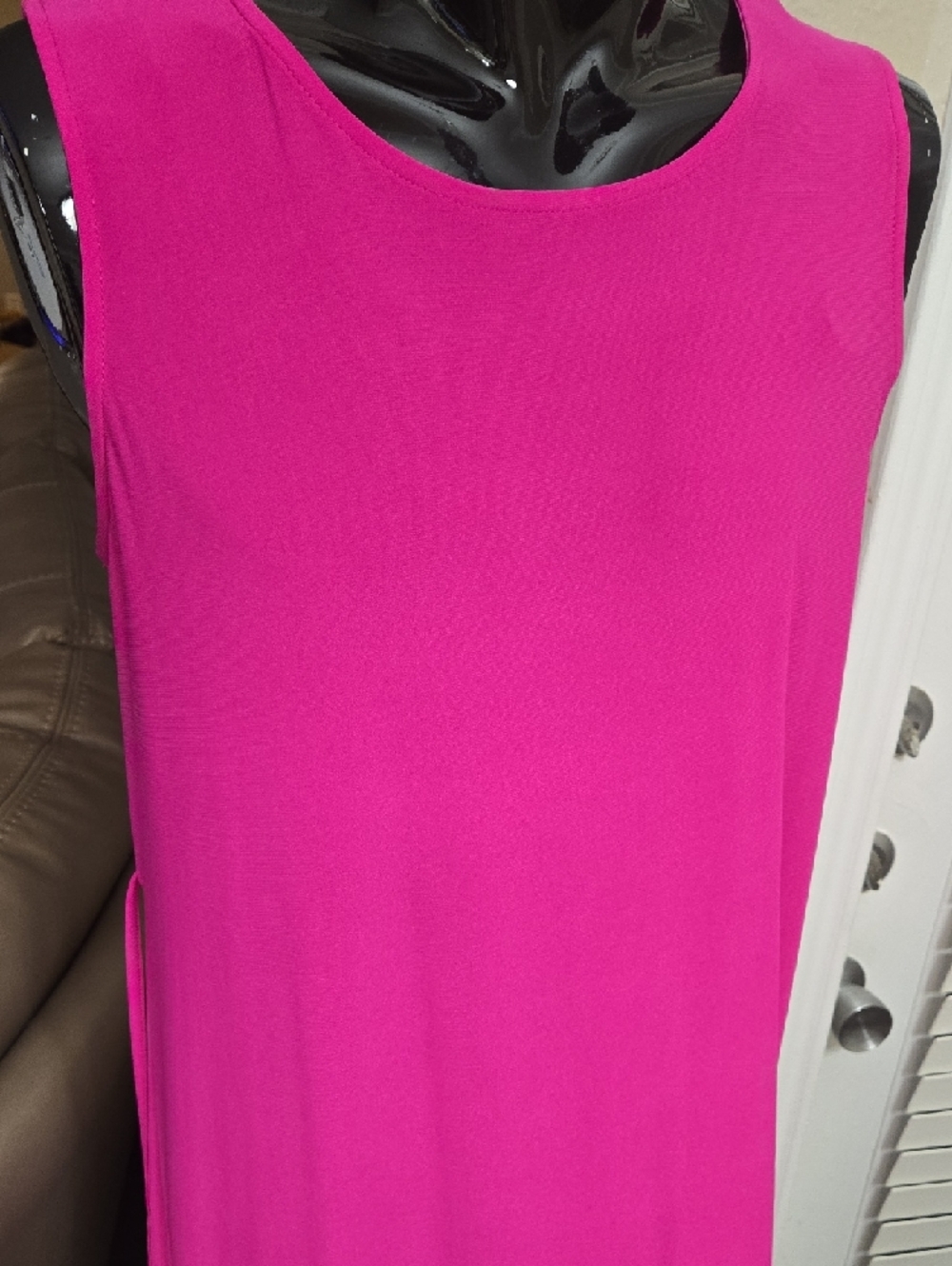 Tiana B. Hot Pink Sleeveless Maxi Dress - Picture 2 of 4